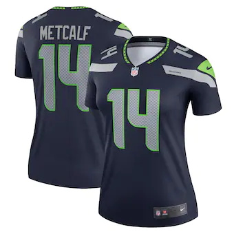 womens nike dk metcalf college navy seattle seahawks legend